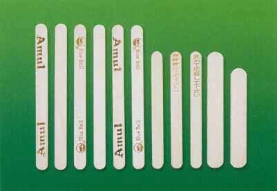 Various specifications of the ice cream sticks